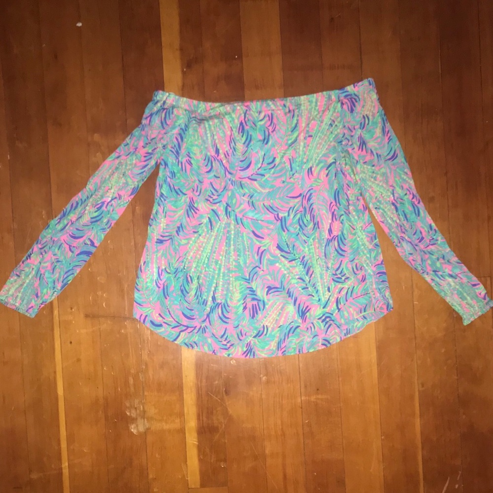 Lilly Pulitzer off the shoulder top